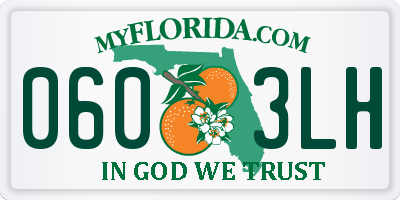 FL license plate 0603LH