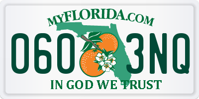 FL license plate 0603NQ