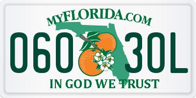 FL license plate 0603OL