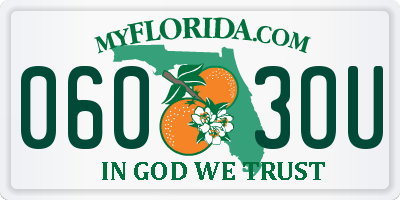 FL license plate 0603OU