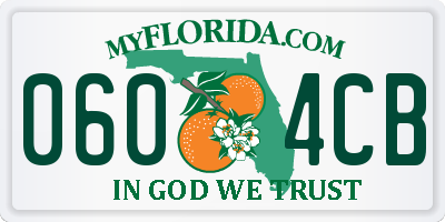 FL license plate 0604CB