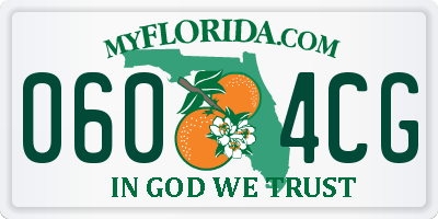 FL license plate 0604CG