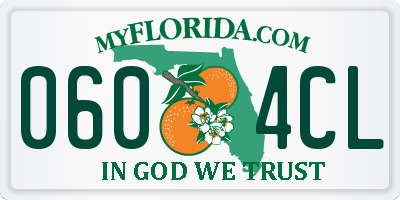 FL license plate 0604CL
