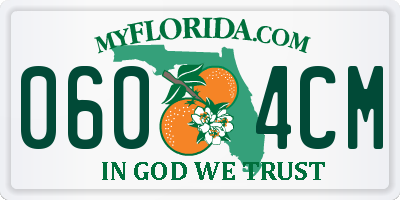 FL license plate 0604CM