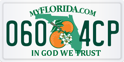 FL license plate 0604CP