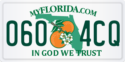 FL license plate 0604CQ