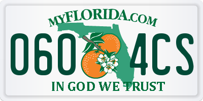 FL license plate 0604CS
