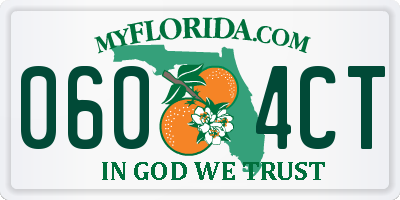 FL license plate 0604CT