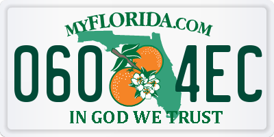 FL license plate 0604EC