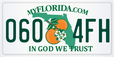 FL license plate 0604FH