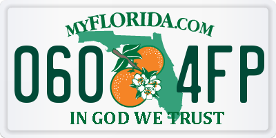 FL license plate 0604FP
