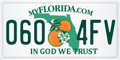 FL license plate 0604FV