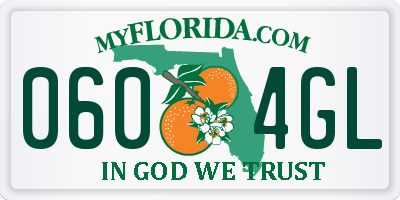 FL license plate 0604GL