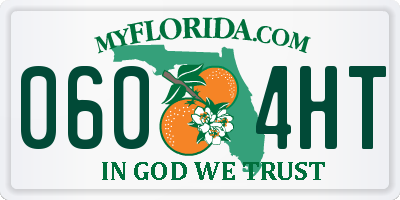 FL license plate 0604HT
