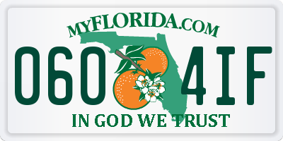 FL license plate 0604IF