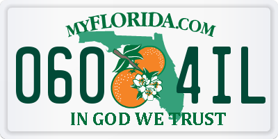 FL license plate 0604IL