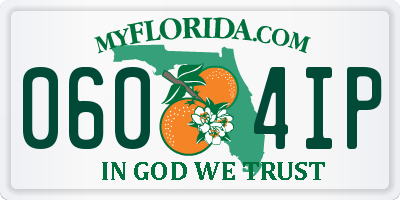 FL license plate 0604IP