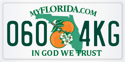 FL license plate 0604KG