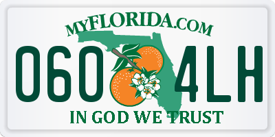FL license plate 0604LH