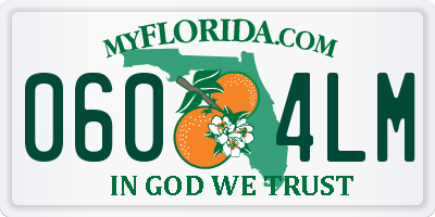 FL license plate 0604LM