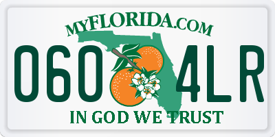 FL license plate 0604LR
