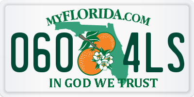 FL license plate 0604LS