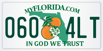 FL license plate 0604LT