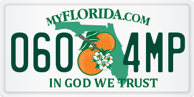 FL license plate 0604MP