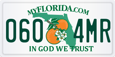 FL license plate 0604MR