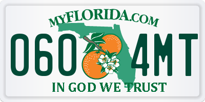 FL license plate 0604MT