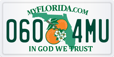 FL license plate 0604MU