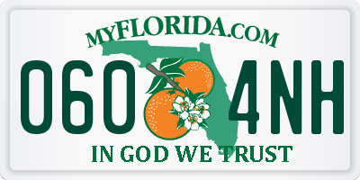 FL license plate 0604NH