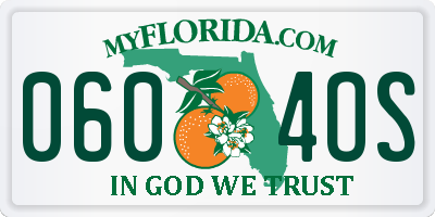 FL license plate 0604OS