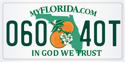 FL license plate 0604OT