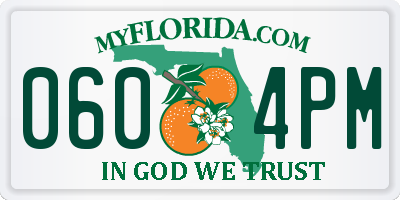 FL license plate 0604PM