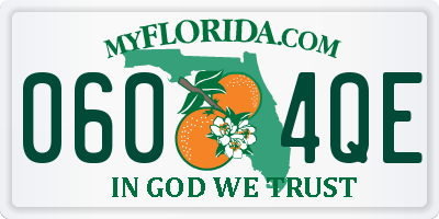 FL license plate 0604QE
