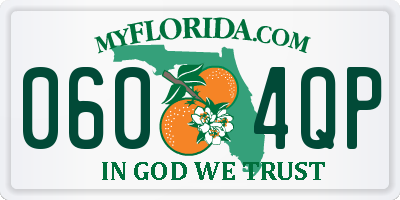 FL license plate 0604QP