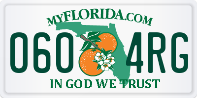 FL license plate 0604RG