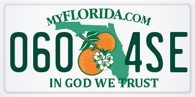 FL license plate 0604SE