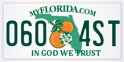FL license plate 0604ST
