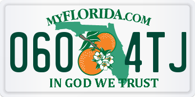FL license plate 0604TJ