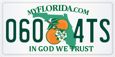 FL license plate 0604TS