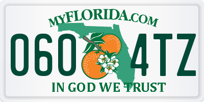 FL license plate 0604TZ
