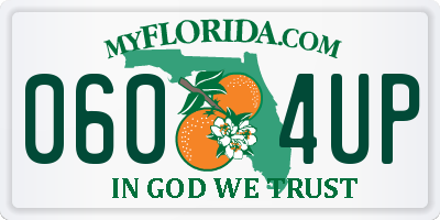 FL license plate 0604UP
