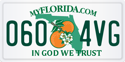 FL license plate 0604VG