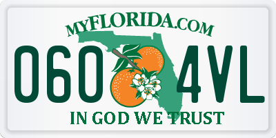 FL license plate 0604VL