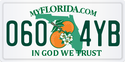 FL license plate 0604YB