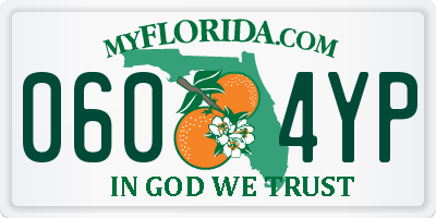 FL license plate 0604YP