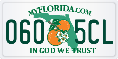 FL license plate 0605CL