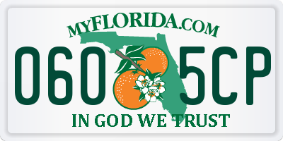 FL license plate 0605CP